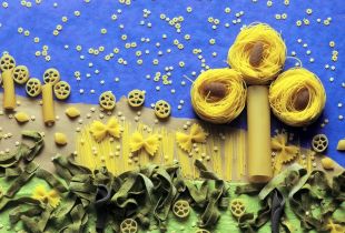 Pasta- ja viljakäsityöt: saatavana ja satunnaisia ​​(21 kuvaa)