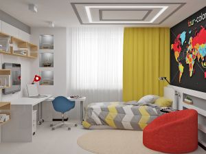 Εσωτερικό δωμάτιο για ένα αγόρι ή έφηβη (55 φωτογραφίες): ιδέες διακόσμησης