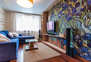 Ταπετσαρία στο στυλ των ζωγραφιών του Βαν Γκογκ: ένα μη τετριμμένο οικόπεδο στο εσωτερικό (20 φωτογραφίες)