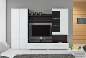 Τοίχος στο καθιστικό (61 φωτογραφίες): όμορφες επιλογές για διαφορετικούς εσωτερικούς χώρους