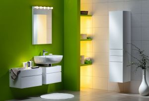 Πράσινο μπάνιο (18 φωτογραφίες): χαρά και αρμονία κάθε μέρα