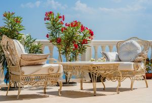 Κομψά έπιπλα από σφυρήλατο σίδερο στο εσωτερικό και στην περιοχή (20 φωτογραφίες)