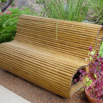 Μπαλκόνι μπαμπού για καλοκαιρινή κατοικία