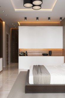 Κρεμασμένο υπνοδωμάτιο με μελέτη