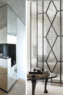 Επιλογές για τοίχους καθρέφτη στο εσωτερικό