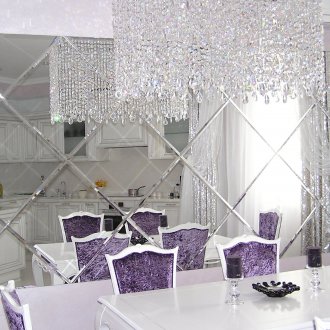 Καθρέφτης τοίχο στην τραπεζαρία