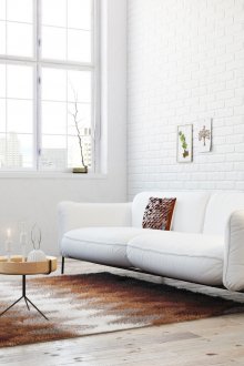 Μαλακή γκρι πολυθρόνα