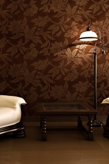 Καφέ και μπεζ πολυθρόνες