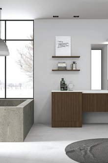 Ασυνήθιστο μινιμαλιστικό σχεδιασμό μπάνιου