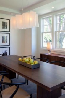 Η διάταξη των φωτογραφιών στην τραπεζαρία