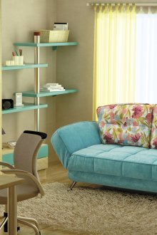 Τιρκουάζ τόνους στην αίθουσα