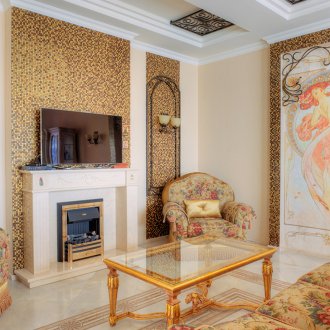 Art Nouveau τοίχους λάμπες στο σαλόνι