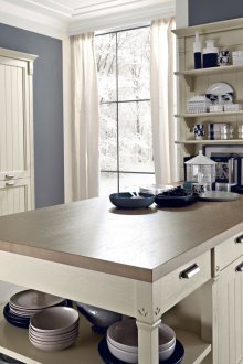 Βολική κουζίνα σε στυλ Προβηγκίας