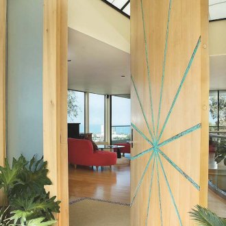 Φωτεινή σχεδίαση μπροστινή πόρτα