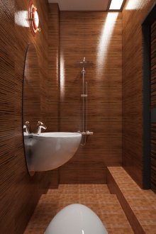 Φωτιστικά οροφής και τοίχου στο μπάνιο