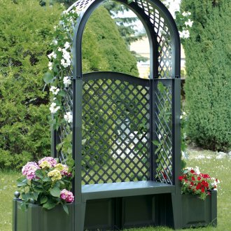 Συμπαγής πάγκος με αψίδα