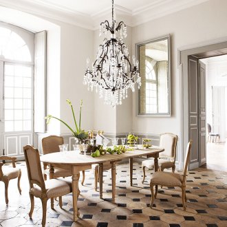 Γαλλικά μπεζ έπιπλα τραπεζαρίας