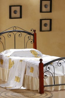 Μονό κρεβάτι από σφυρήλατο σίδερο