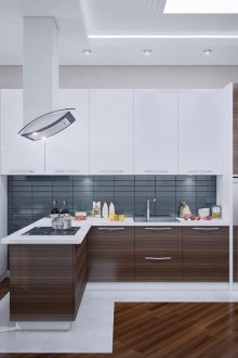 Μοντέρνα κουζίνα σε σχήμα U