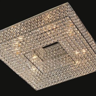 Όμορφος τετράγωνος πολυέλαιος σε στιλ pop art.