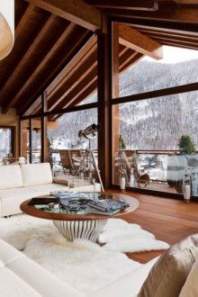 Πανοραμική τζαμαρισμένη εσωτερική διακόσμηση