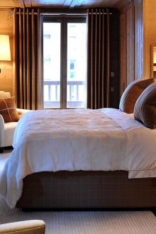 Μικρό άνετο υπνοδωμάτιο σαλέ