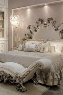 Μοντέρνο μπαρόκ υπνοδωμάτιο με παστέλ