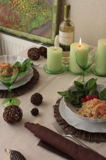 Οικολογικό ρομαντικό σκηνικό πίνακα