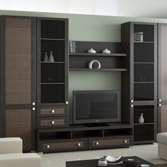 Σκούρο μεγάλο τοίχο στο σαλόνι