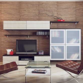 Art Nouveau δερμάτινες καρέκλες στο σαλόνι