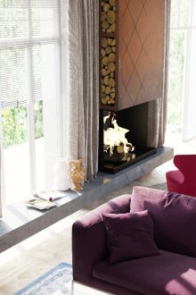 Art Nouveau μεταλλικό κρεβάτι