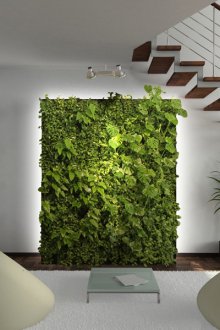 Μοντέρνο οικολογικό στυλ στο εσωτερικό του καθιστικού