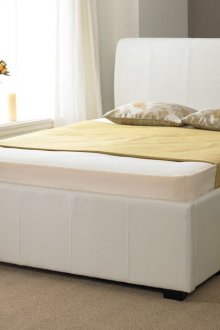 Λευκό κρεβάτι με συρτάρι