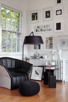 Μαύρο και άσπρο Σαλόνι σκανδιναβικού στυλ