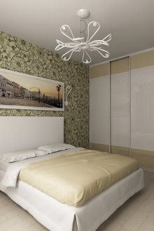 Μπεζ και λευκή κρεβατοκάμαρα