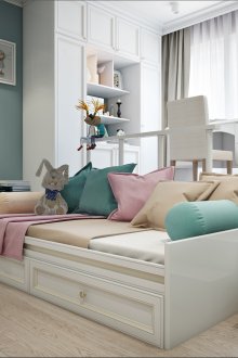 Παιδικό βάθρο με πτυσσόμενο κρεβάτι