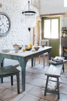 Vintage έπιπλα κουζίνας σε στυλ χώρας