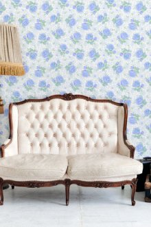 Ταπετσαρία με τριαντάφυλλα λιλά