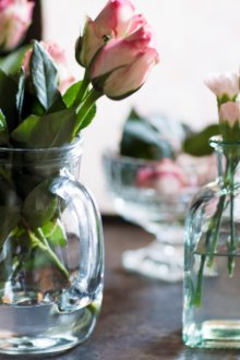 Τριαντάφυλλα σε αγγεία στο εσωτερικό