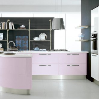 Ακτίνα ανοιχτό ροζ κουζίνα