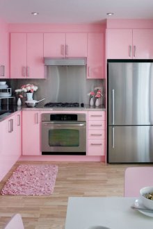 Ροζ Γκρι Σετ Κουζίνας