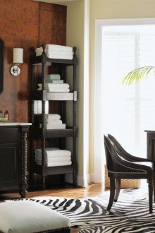 Μαύρο κομψό έπιπλο μπάνιου art deco