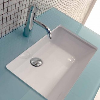 Γυάλινο πάγκο στο μπάνιο