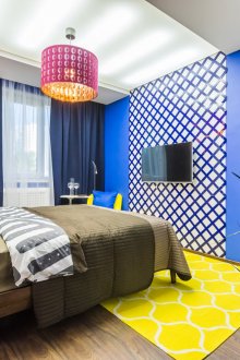 Διαφορετικές αποχρώσεις του μπλε στο σχεδιασμό του υπνοδωματίου