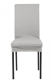 Γκρι ελαστικό κάλυμμα καρέκλας