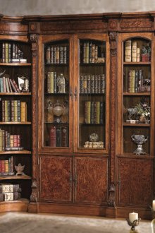 Ιταλικό γωνιακό ντουλάπι από ξύλο καρυδιάς