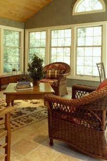 Country έπιπλα από ψάθινα στυλ