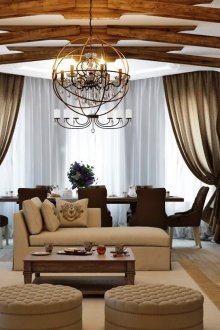 Καλαίσθητο σαλόνι-τραπεζαρία