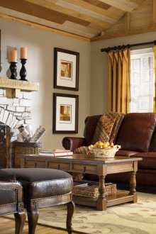 Ξύλινα και δερμάτινα έπιπλα στυλ