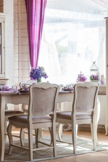 Κρέμα έπιπλα τραπεζαρίας στυλ της χώρας